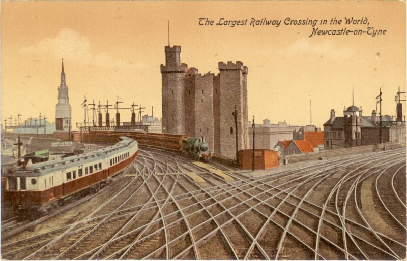 5/ Newcastle Railway Station once had the World’s Largest Railway Crossing. After the 1970s & 80s when the intense suburban network was transformed into the Tyne & Wear Metro, trains were transferred to dedicated underground platforms beneath central station.