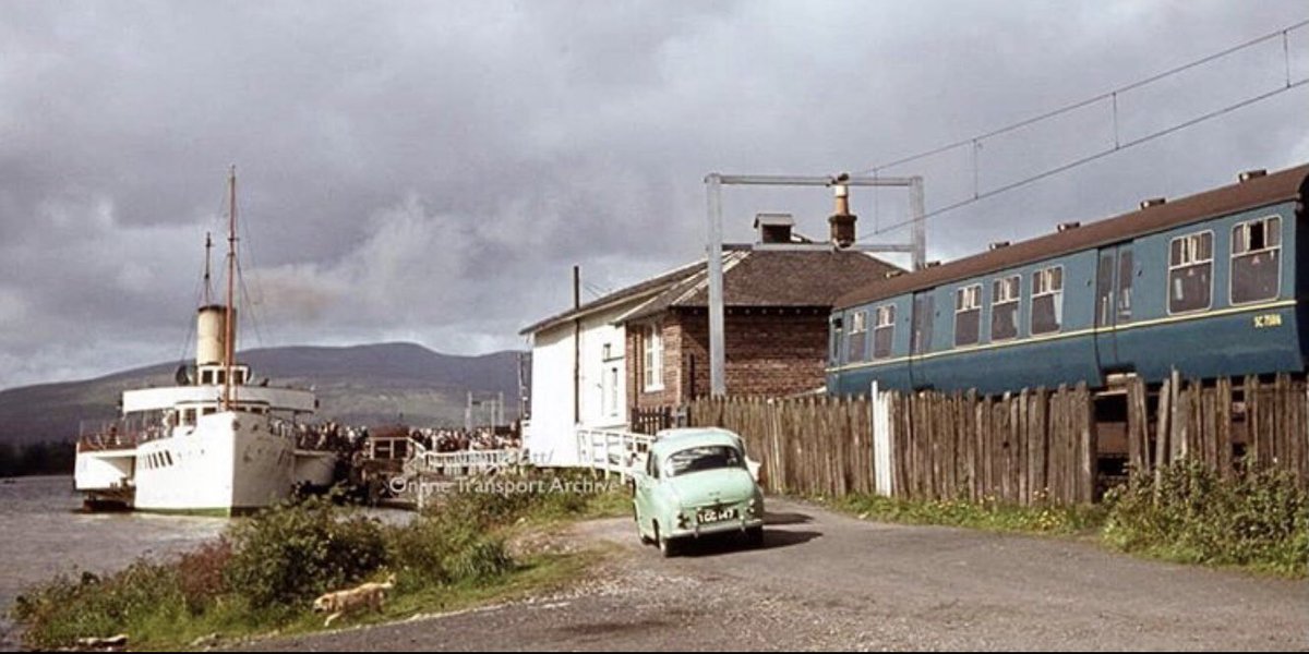 6/ Balloch Pier Railway Station, shortly before closure in the ‘80s. A classic holiday-making scene of pleasure boats ready to take a cruise up Loch Lomond for a day out of the city of Glasgow.If you ask me, the car in the foreground completes this image to perfection.