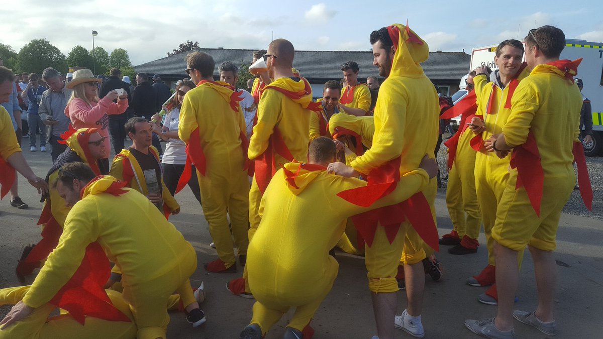 A great night in Edinburgh followed by the game at Stadium of Light. The real highlight was the test match at Durham the next day.These lads dressed as chickens popped up absolutely everywhere. Kept us very entertained. The night out in Newcastle afterwards was a let down