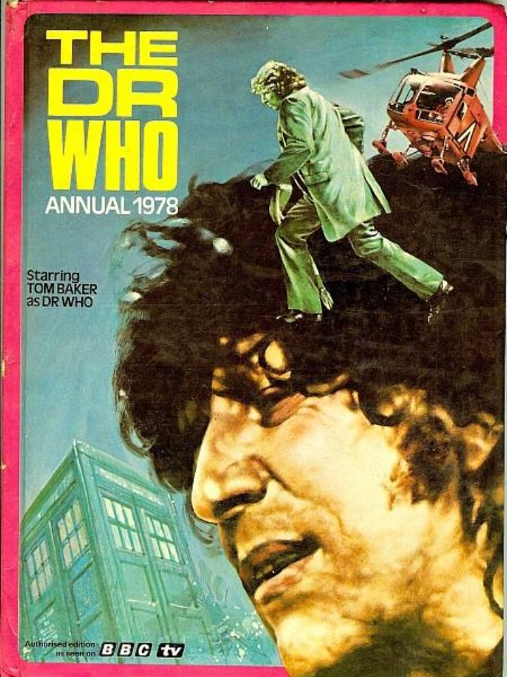 The Doctor Who Christmas annual artwork has long been a source of puzzlement to children. "Who's that weirdo on the cover?" kids would cry every 25 December. "Has he regenerated into the Child Catcher?" They'd then proceed to draw a nob on all the Daleks.