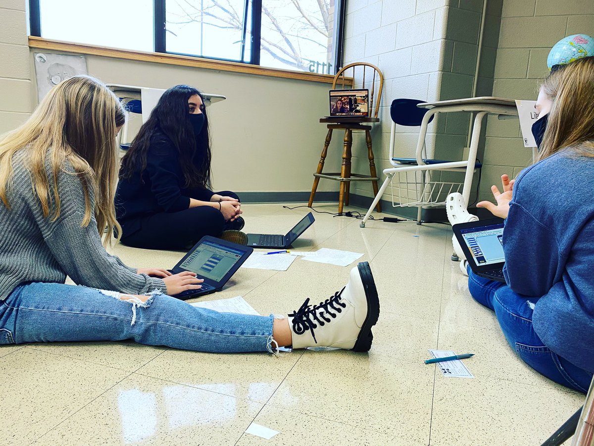 Can you imagine being able to video conference into school when you have to be absent? This is 2020! #wearemaumee #techperks