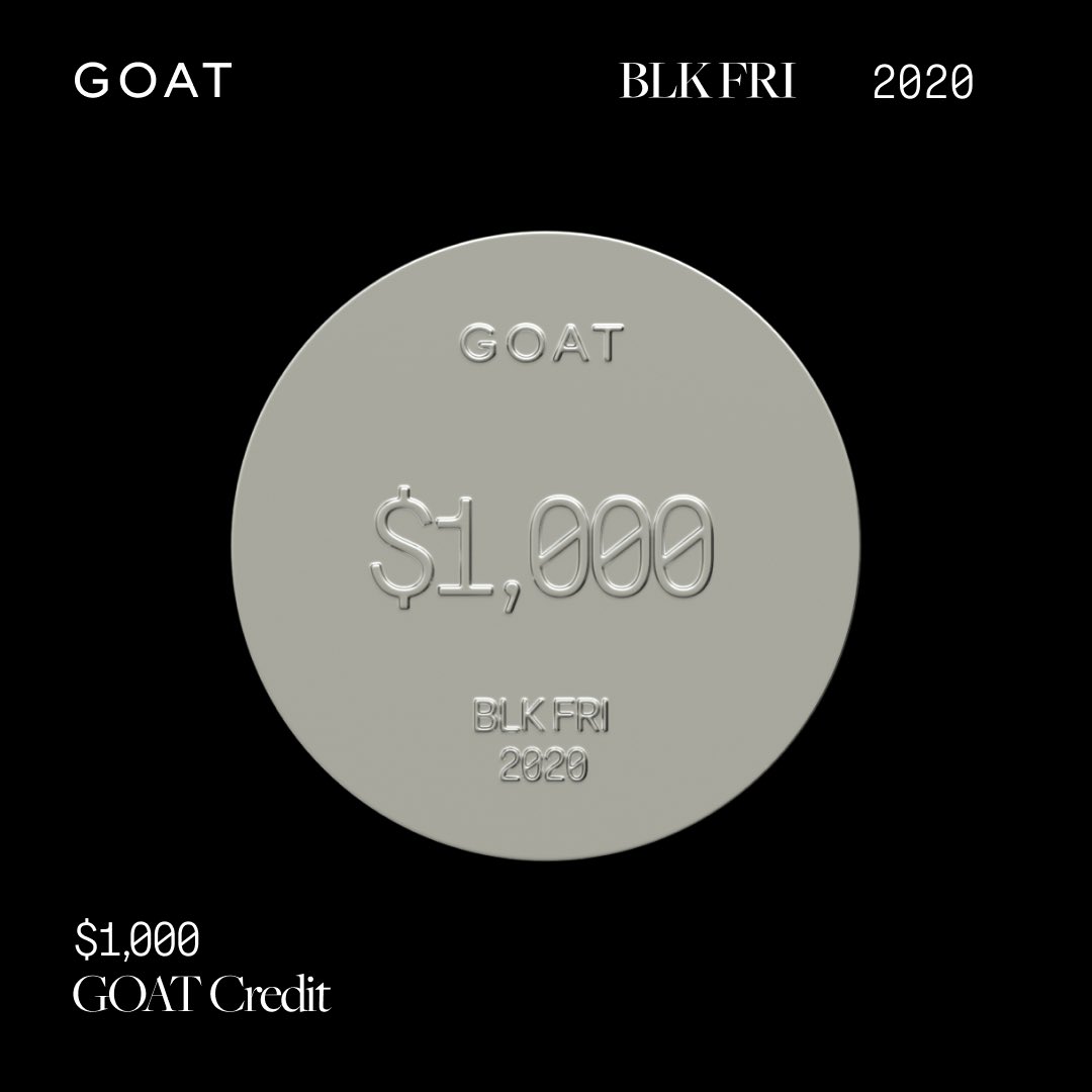 SoltesDerrick's tweet image. Enter #GOATBlackFriday for a chance to win sneakers, credit and other exclusive prizes goat.app.link/ld1AhrqFXab