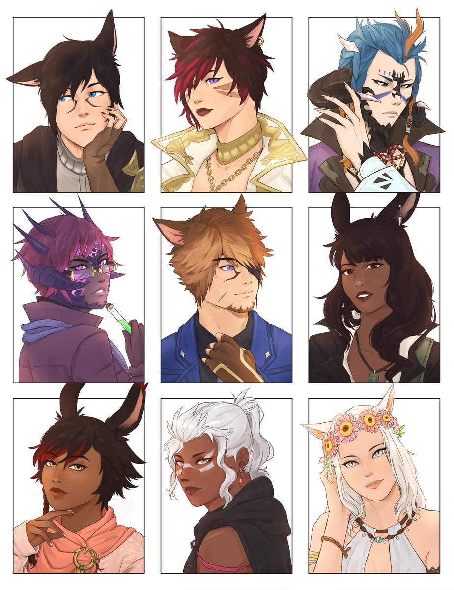 kamiibreads's tweet photo. FINALLY!!! After putting this off for weeks I have finished it. Thank you for letting me draw your beautiful WOLs
#FFXIV #FFXIVART https://t.co/iiWJwDRuES
