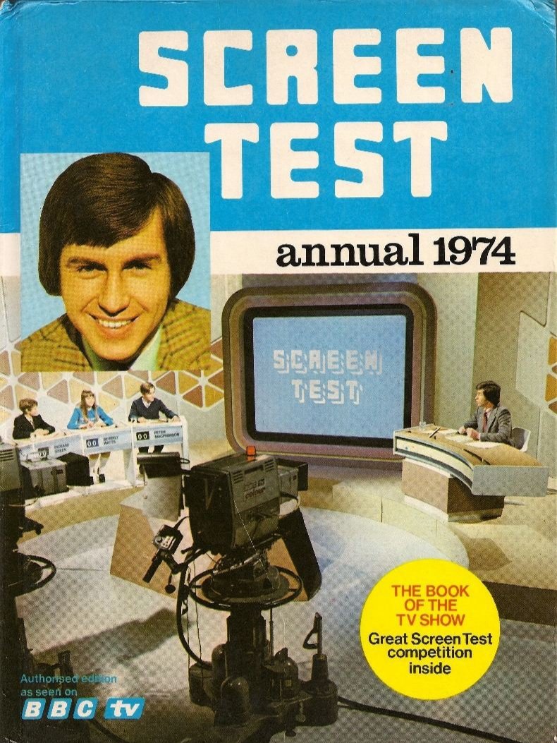 The 1974 Screen Test annual, featuring the show's famous catchphrase "and now from the Czechoslovakian Children's Film Foundation..."Whatever you do DON'T THINK OF THE THEME TUNE! Otherwise it will be stuck in your head all week.