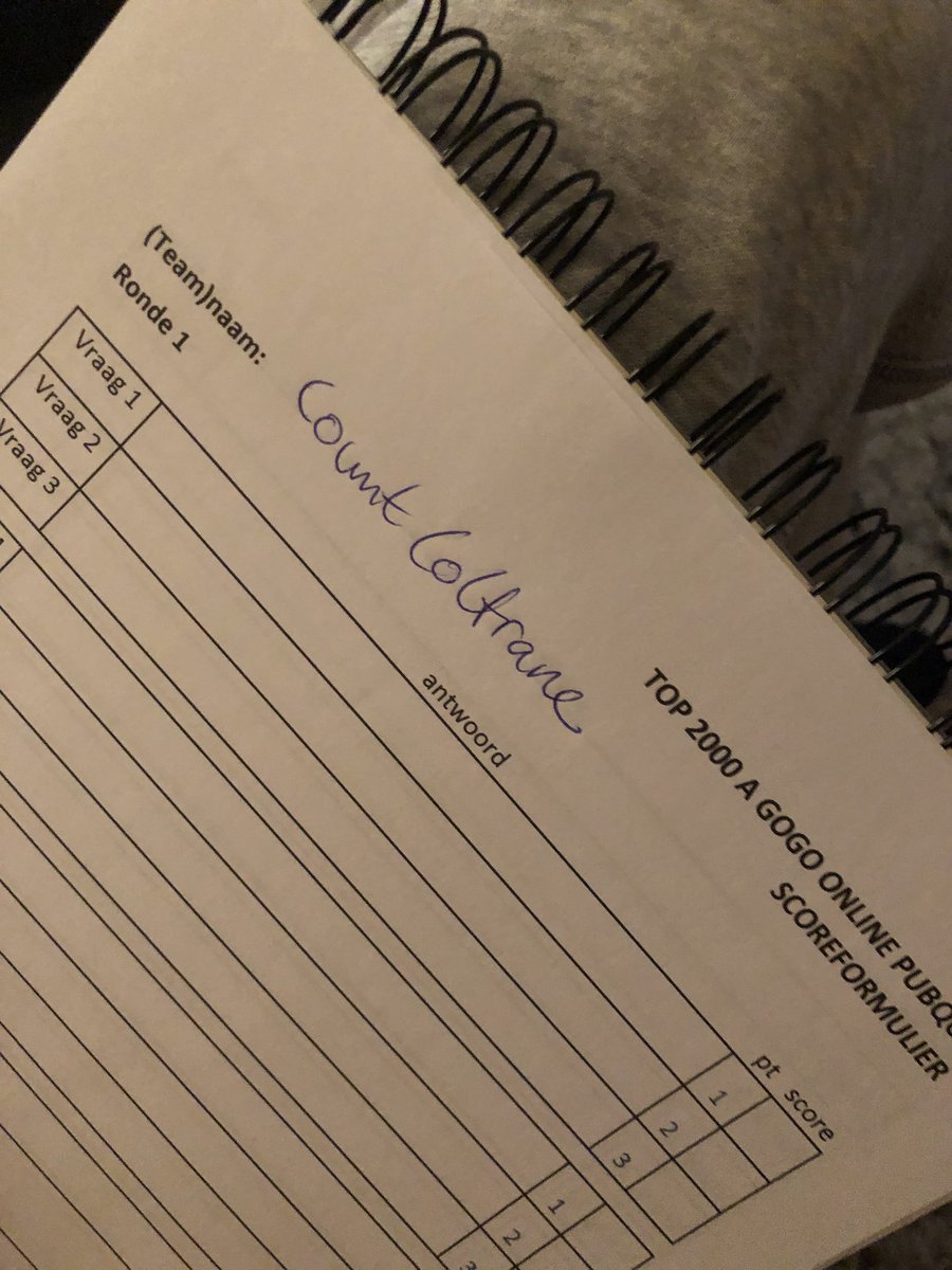 Team Count Coltrane zit er klaar voor #top2000agogo