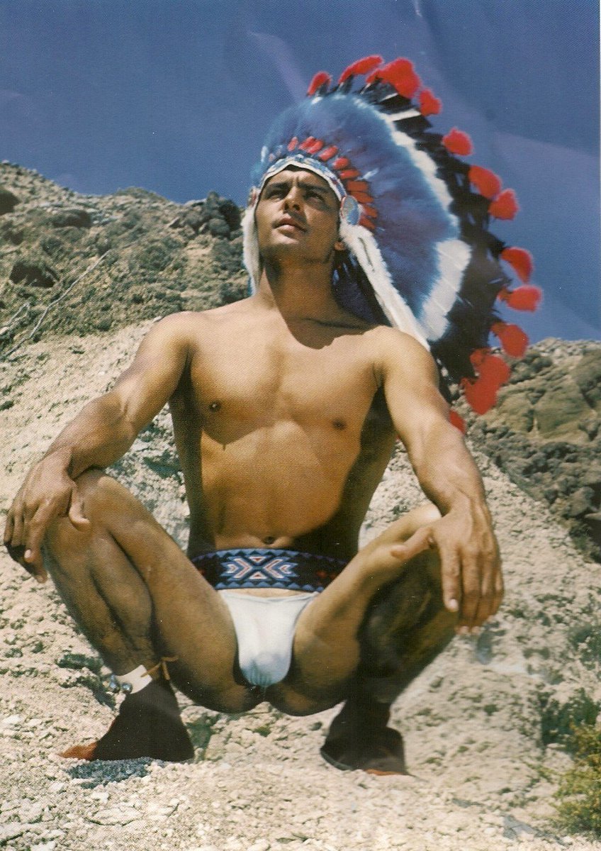 StuffBeef's tweet photo. Everett Lee Jackson  (aka) Cherokee #nativeamerican #beefcake #posingpouch #vintagebeefcake #hunks #topmodel #1960s #vintage https://t.co/TdmaktXxkR