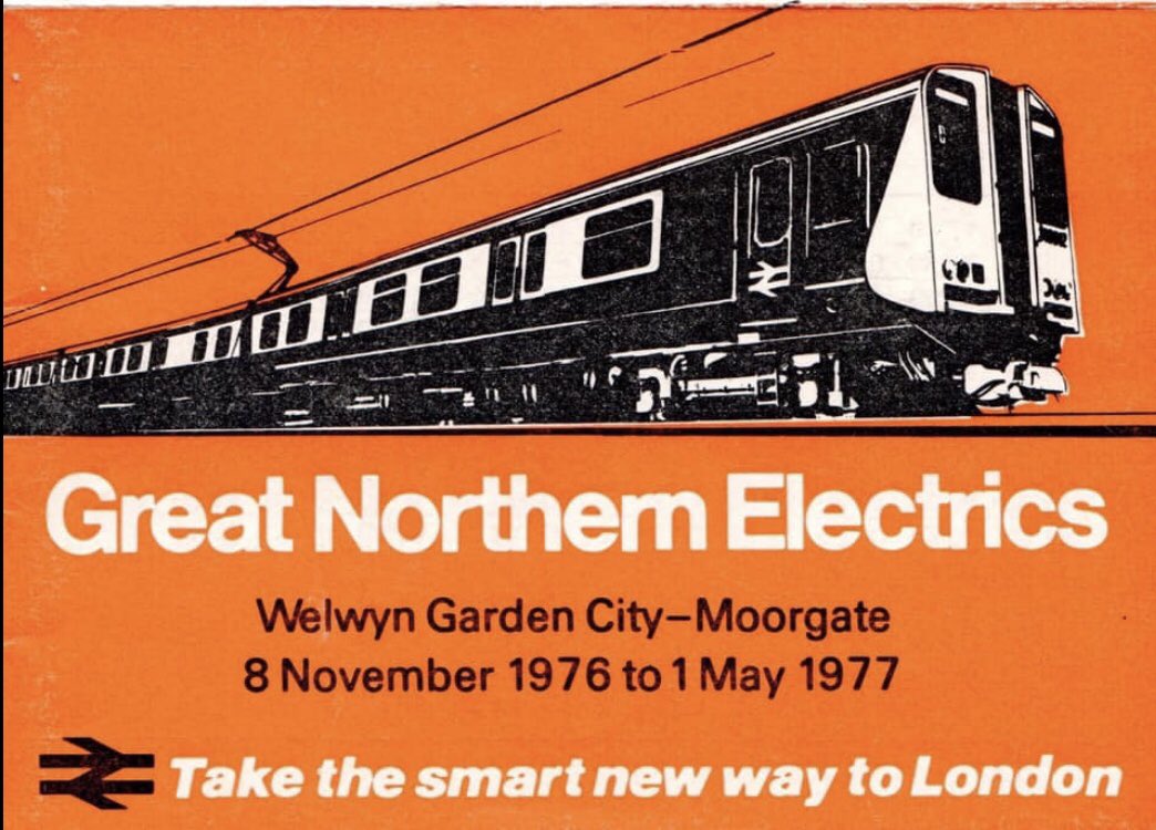 7/ I don’t know why I love this advertisement: its just so simple but brilliant at the same time. The font, the orange background. (1976)Built to last as well, some of them are still trundling the network down t’ south.