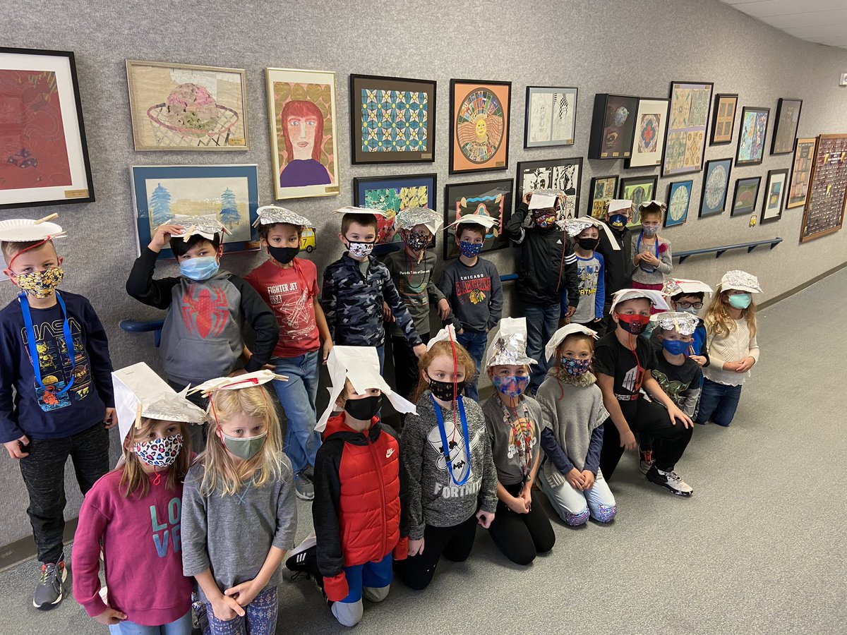 HomanElementary's tweet photo. Given limited supplies, look at Mrs. Lam-Chi’s individually designed hats that will keep them safe on a tropical island. 🏝 ☀️ https://t.co/JeXqxGdzFQ