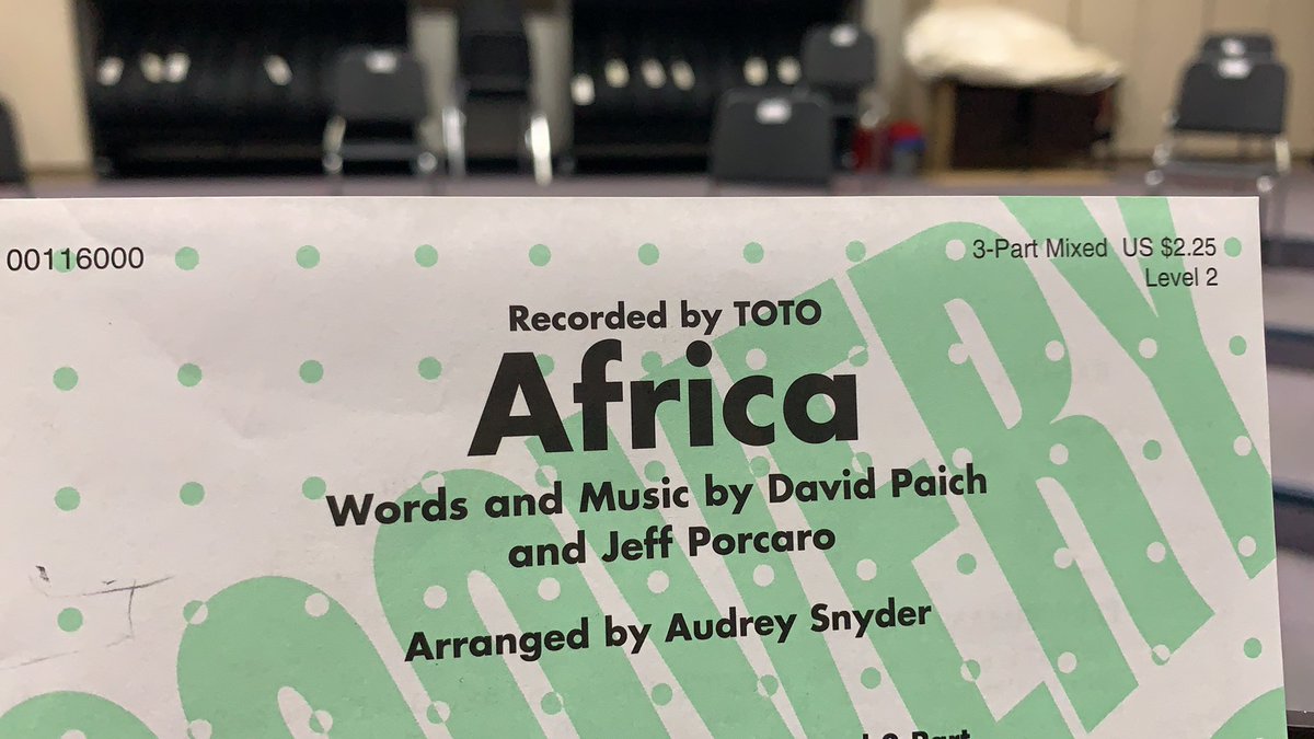 Day 2 of Distance Learning 2.0 went pretty well!!! But to be honest, I’ll be ok if I don’t hear Africa for the next 2 days. LOL 😂 #CMSEpride #SoMuchOnlineSinging