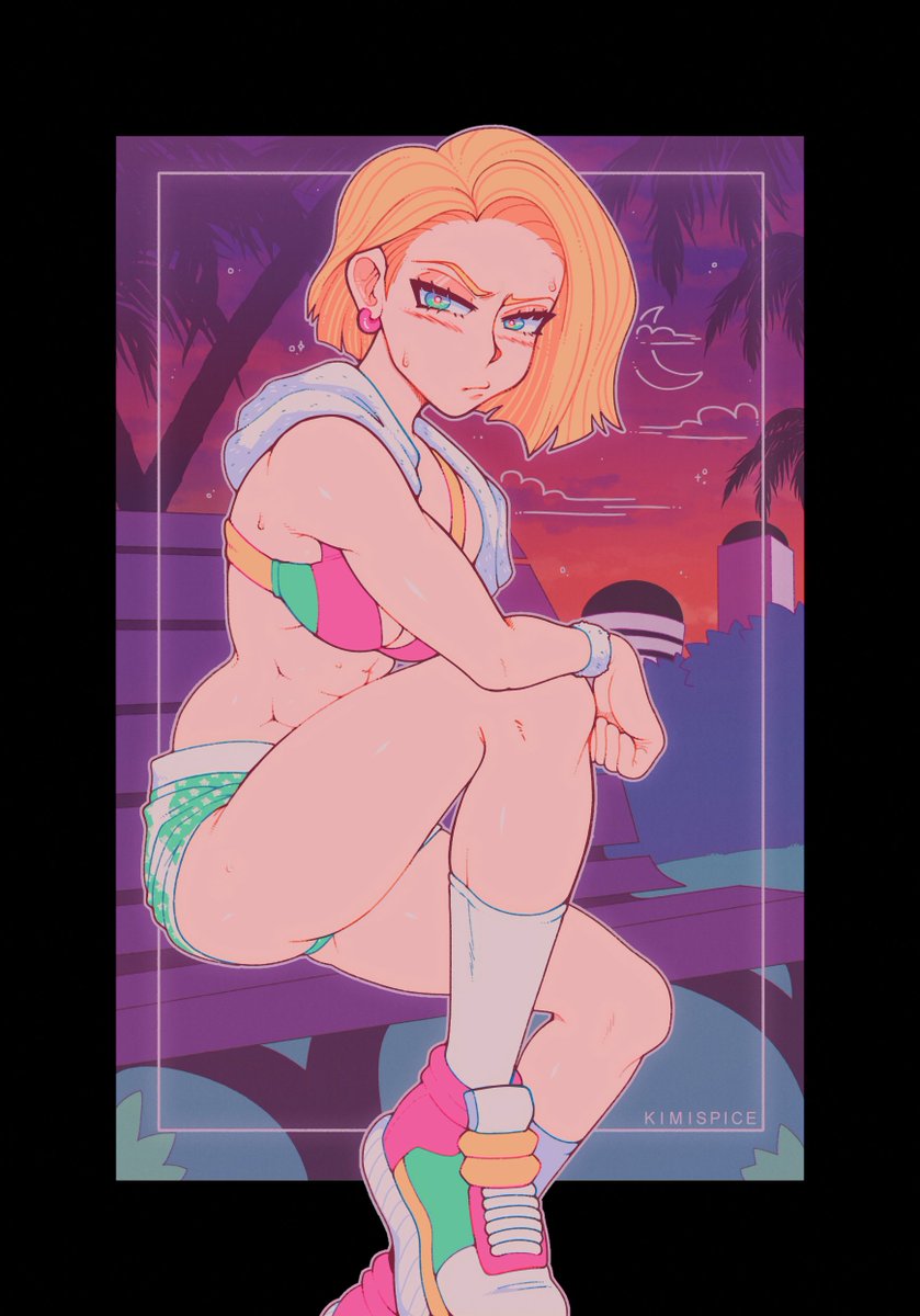 kimispice's tweet photo. A post-workout Android 18, made for @DBPinupZine 
#DBPinupZine2020💕 https://t.co/3FWjF3HlB5