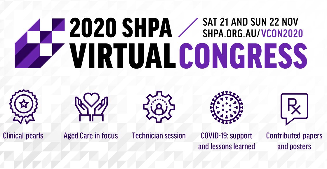 Austin_HealthRx's tweet photo. Our staff are presenting 6 posters and 2 oral papers this weekend at #2020SHPAVCON. Check out posters 22, 40, 73, 79, 100 and 137, and oral papers online live today at 1241 & 1529. @the_shpa @Austin_Health https://t.co/WsgCfagkBT