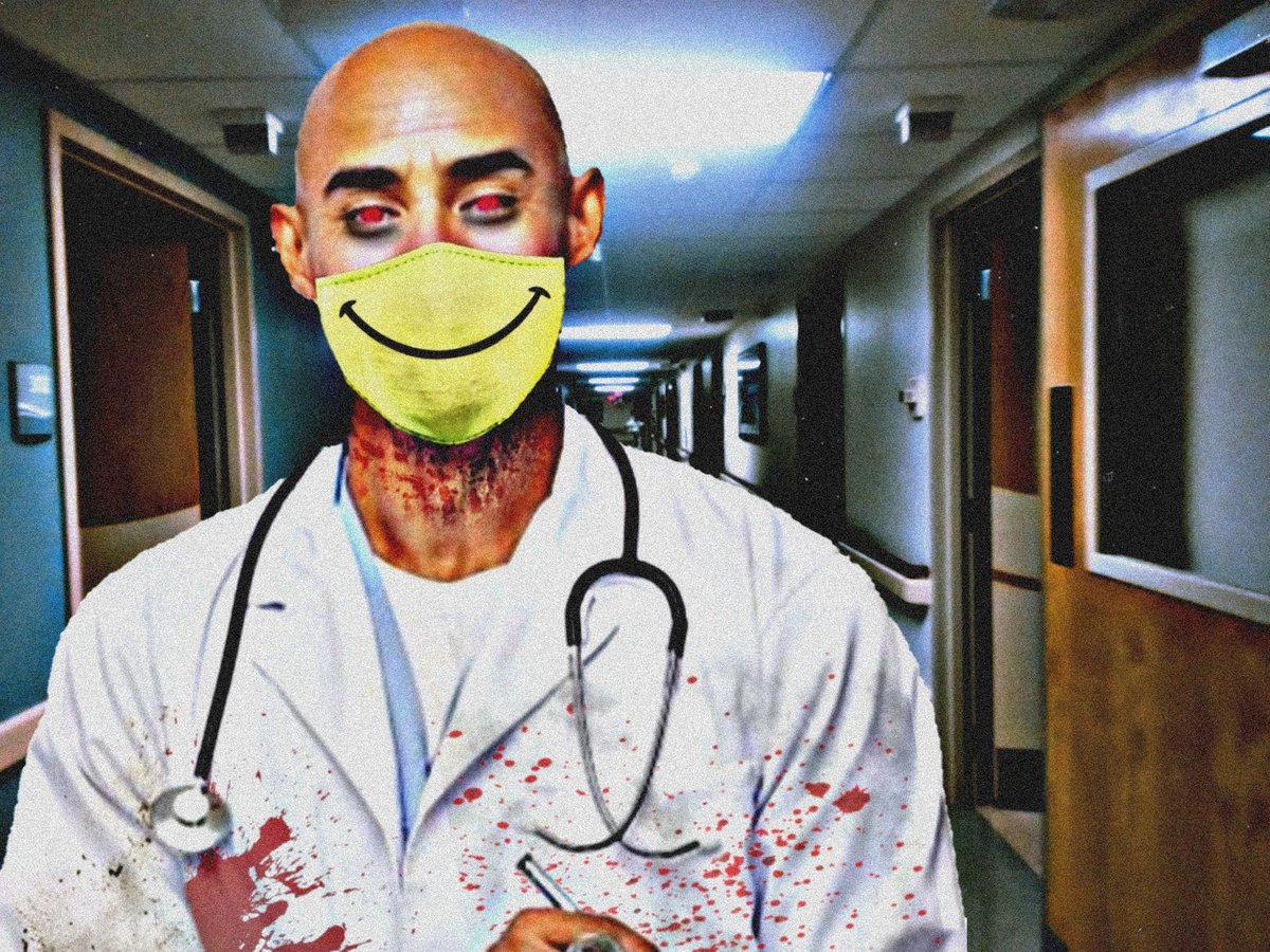 Imagine_Vi's tweet photo. /short thread/
As some of you know, the "original" design of 'Dr. Smiley' is actually a stolen character named 'Kuro' by the artist occult.doll (Instagram)/ko-yamii(Deviantart).
But the story itself is still considered a Creepypasta,
#creepypasta #drsmiley https://t.co/n6fydqAwVo