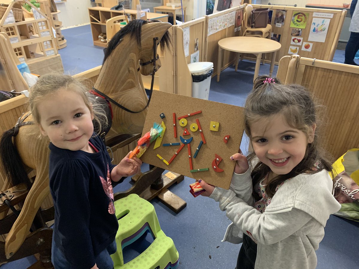 LadybankPS's tweet photo. L and E were being very creative in nursery today. They were creating decorations and L had great fun creating a pin picture. #playislearning #learningisplay https://t.co/iZ4GYDoV5r