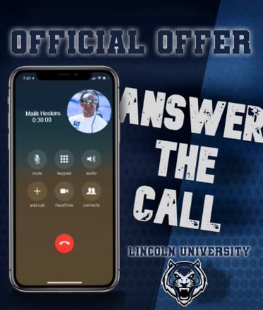 RyanStrasser6's tweet photo. After a great call with @Real_CoachHall I'm am honored to receive My first NCAA D2 offer from Lincoln University! @BlueTigerFB @FranklinFootbal @TheD_Zone https://t.co/nea0oazGYs