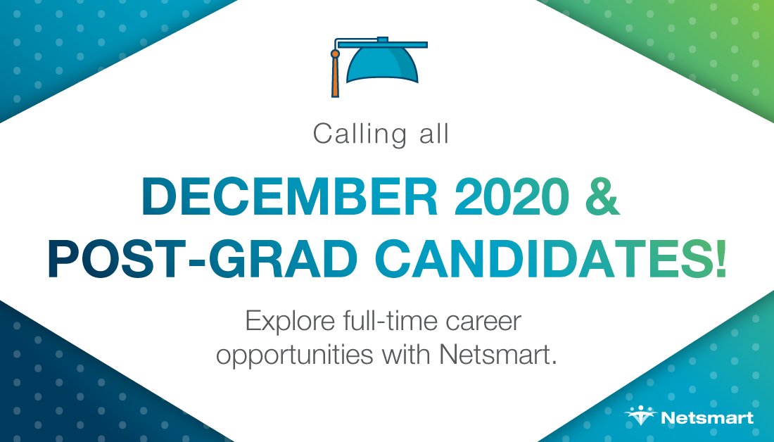 CarolJoReynolds's tweet photo. .@NetsmartTech is currently #Hiring delivery analysts with strong communication skills and a bias for action. If you’re passionate about helping others and building relationships, then we want to hear from you! Learn more and #ApplyNow: https://t.co/xk3r7n2eeB #DecemberGrads https://t.co/jIolkFnL6o