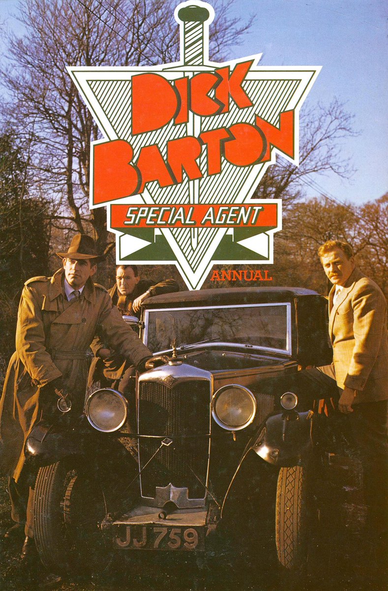 The 1979 Dick Barton Special Agent annual. This Southern Television remake - now available on  @TalkingPicsTV - also inspired an excellent Ska song by The Hot Knives*: see what you think:   (*ask your elderly stoner friends)