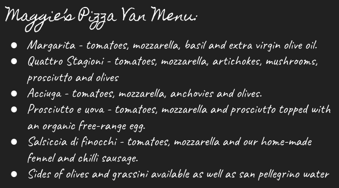 MaggiePizzaVan's tweet photo. This evening we will be in Isfield serving our Quattro Formaggi! Remeber to bring your loyalty card as we near the end of the week to earn a free pizza of your choice from our menu! We hope to see as many of you as possible enjoying our #fresh woodfired #pizza tonight, 6:30-10pm! https://t.co/kRE8UTnXsh