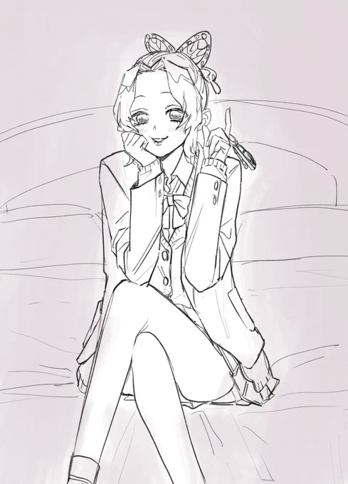 ホテルでjkに車の鍵を取られて返して欲しかったらこっちに来てください…♡って言われる妄想をしている詐欺師の絵です #童しの 