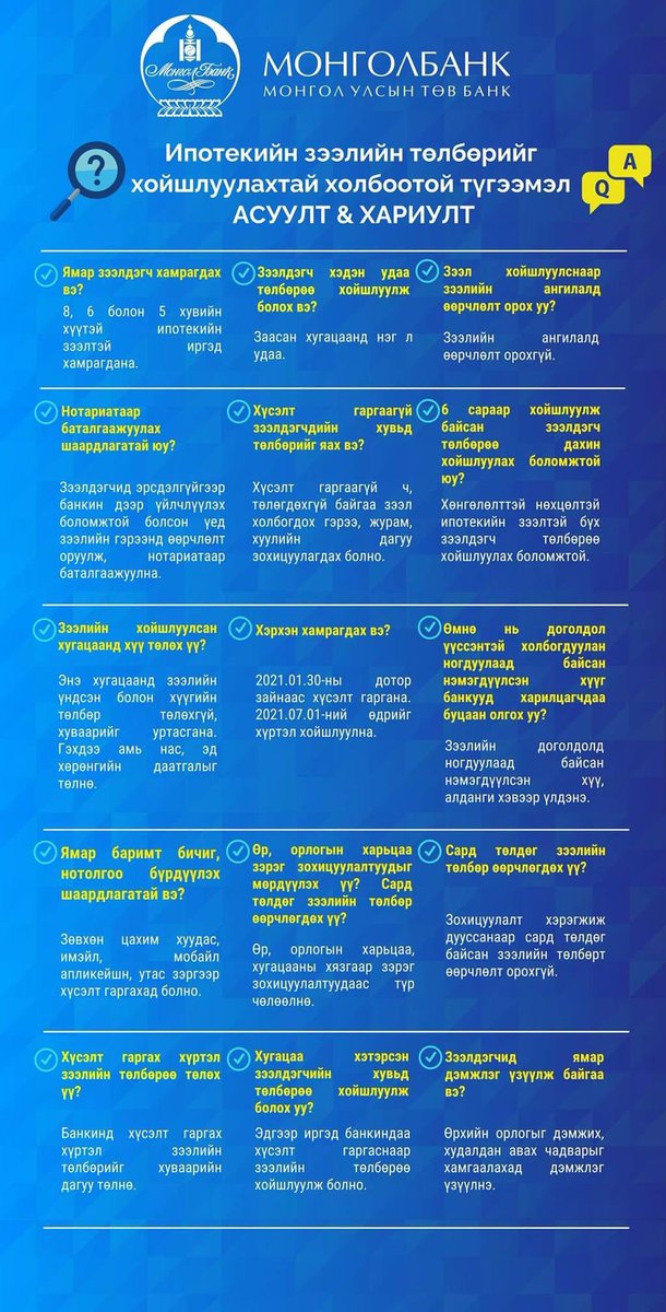 #Ипотек-н зээлтэй иргэдийн анхааралд.

mik.mn/mn/m299/news11…