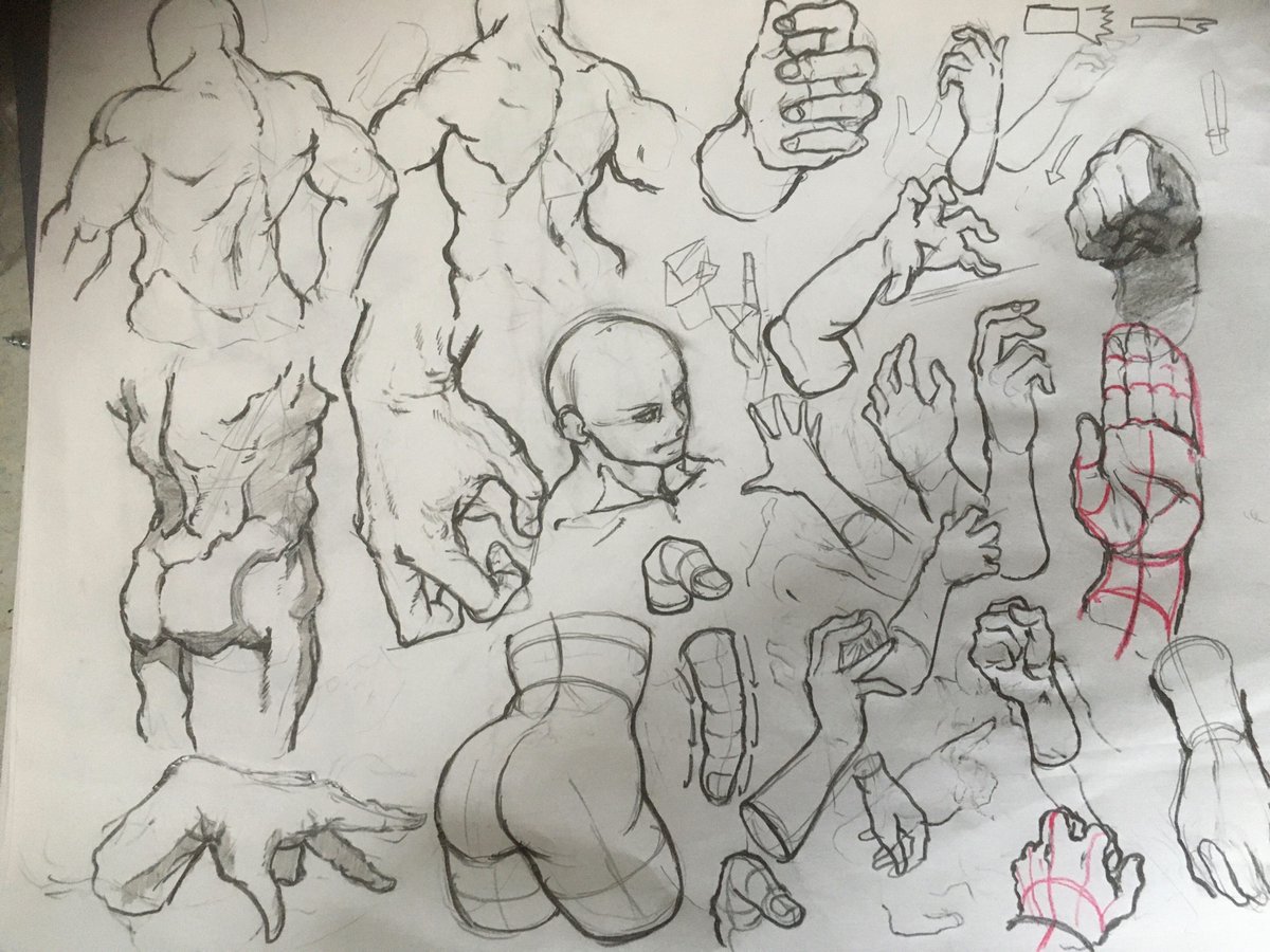 仕事の休み時間とかに描いてる習作 