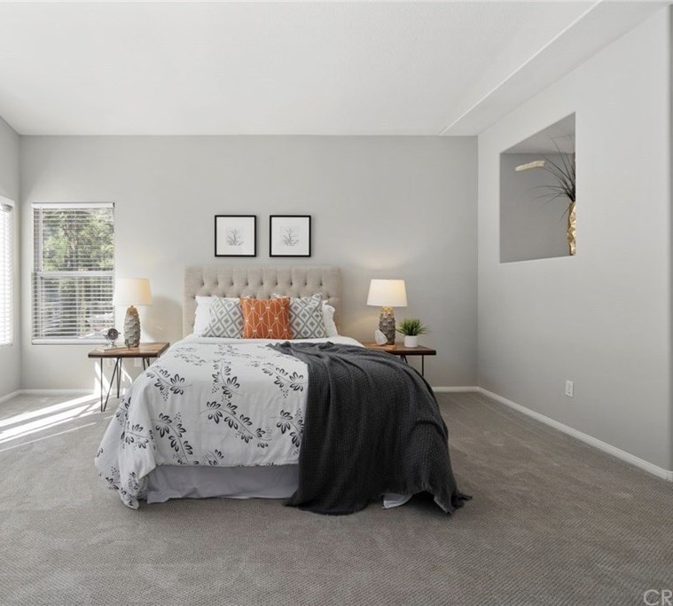 LADStaging's tweet photo. #TGIF! 🤩 How great would it be to sleep in tomorrow in this comfy bedroom?! 🛌🏼  Staging this #masterretreat in Anaheim Hills made us want to move right in.😊 Hope everyone has a wonderful and safe weekend!

#laurenashleydesigns #homestaging #homestager #stagedtosell https://t.co/XfOygS1y3c