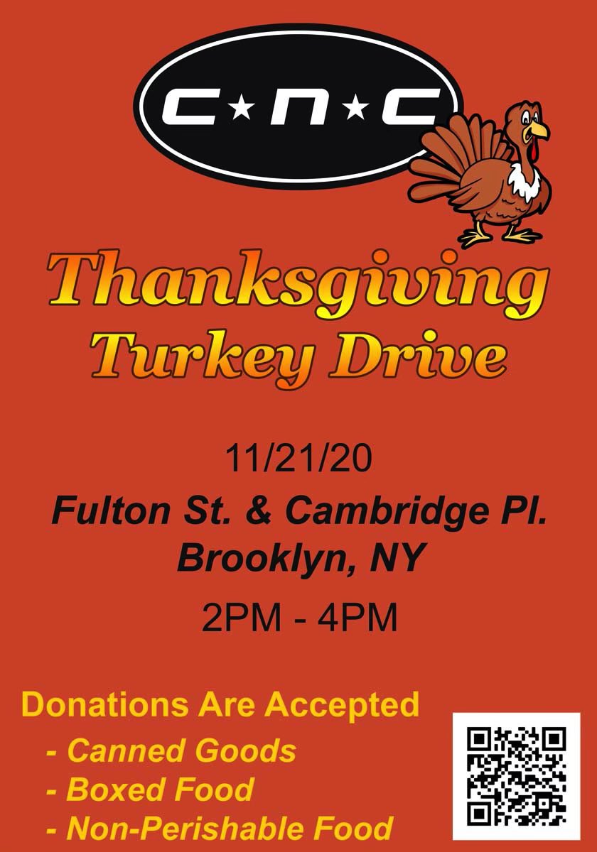 NvrCheckers's tweet photo. First annual CNC Turkey Drive, ALL families welcome!! Food donations as well!! RT to reach a family who may need!!! Come out TOMORROW!!! https://t.co/5piNPfbxk6