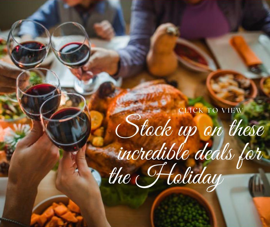 baconspirits's tweet photo. Some Incredible Savings on these Limited Time Offers! #Thanksgiving #Wine #CraftBeer https://t.co/emQTpxJdgS https://t.co/OHxpsV8llV