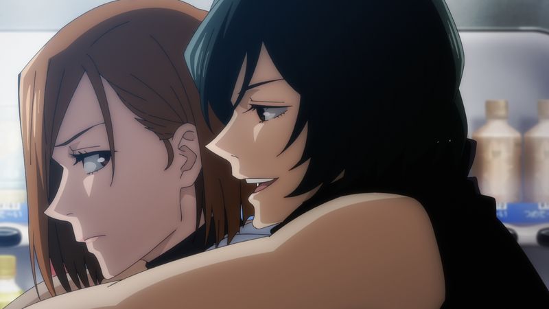 p__mason's tweet photo. なんだこの百合アニメ（歓喜） 
#呪術廻戦 https://t.co/mjxqYG76Q7