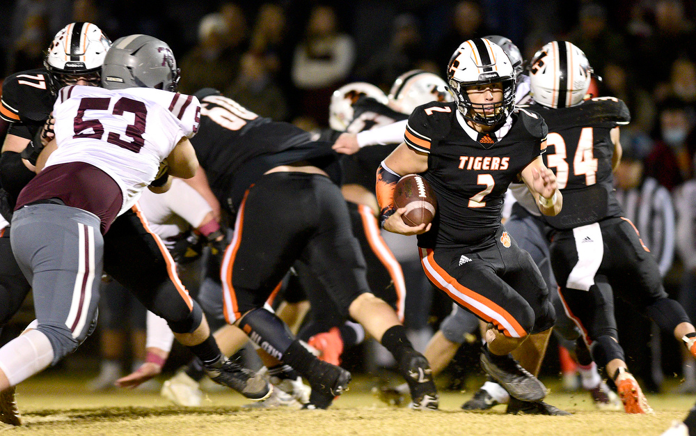 The Meigs County Tigers host the South Greene Rebels in the quarterfinals of the TSSAA football playoff on November 20, 2020.  #bestofpreps