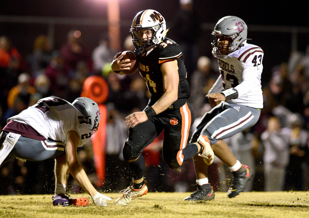 The Meigs County Tigers host the South Greene Rebels in the quarterfinals of the TSSAA football playoff on November 20, 2020.  #bestofpreps