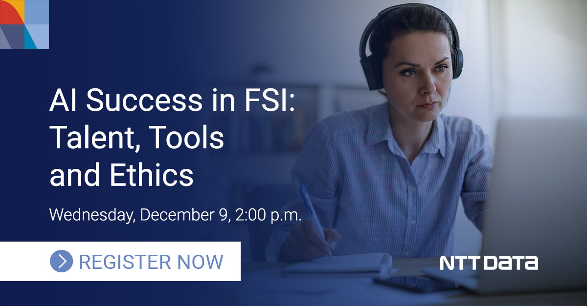 Wayne Busch (@waynebusch) on Twitter photo Join me on December 9th along with executives from <a href="/Truist/">Truist</a>, <a href="/Markel/">Marcello Farias</a> and <a href="/AmerBanker/">American Banker</a> to learn how #FSI firms can achieve successful #AI adoption while tackling specific industry challenges. bit.ly/3pMBqns Join me on December 9th along with executives from <a href="/Truist/">Truist</a>, <a href="/Markel/">Marcello Farias</a> and <a href="/AmerBanker/">American Banker</a> to learn how #FSI firms can achieve successful #AI adoption while tackling specific industry challenges. bit.ly/3pMBqns