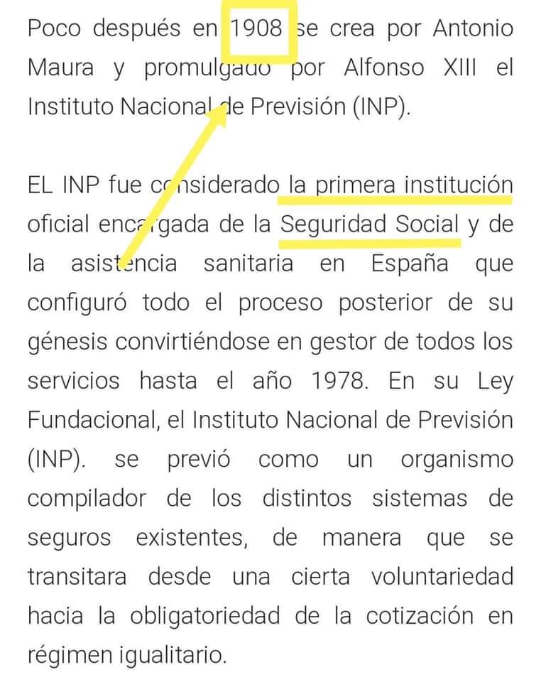 ⛔ BULO de <a href="/PSOE/">PSOE</a>. (...) "El PSOE creó la sanidad pública".

❌ FALSO: Se creó en 1908 por Antonio Maura.
revista-portalesmedicos.com/revista-medica…