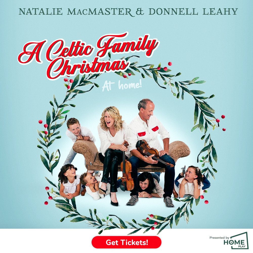 Have the entire family join us on December 13 at 7 p.m. for an incredible virtual concert with Natalie MacMaster and Donnell Leahy when they perform a Celtic Family Christmas at Home. 
Tickets are $25. This virtual concert will take place at 7:00 pm.

  calendar.keyano.ca/theatre/Detail…