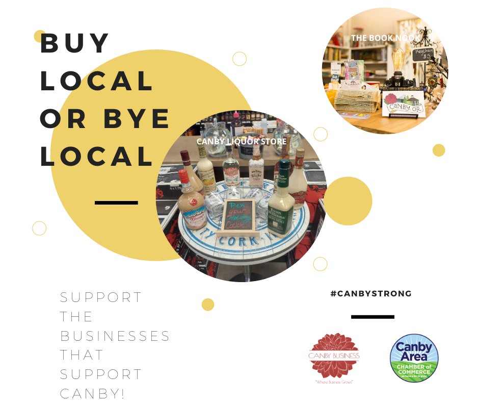 Say it loud, and say it proud..."Buy Local or Bye Local!" <a href="/CanbyOregon/">Canby Oregon</a>