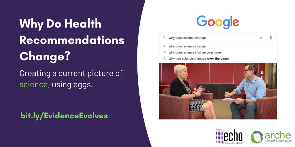 Cochrane_Child's tweet photo. #HealthAdvice is guided by current science. As #EvidenceEvolves, so do health recommendations. 
Find out more by watching this video with @CaulfieldTim from our collaborators @arche4evidence and @echoktresearch! | https://t.co/rY6SOQJOQY
#UnderstandingHealthResearch #SciComm https://t.co/2Bh4kf5KVg