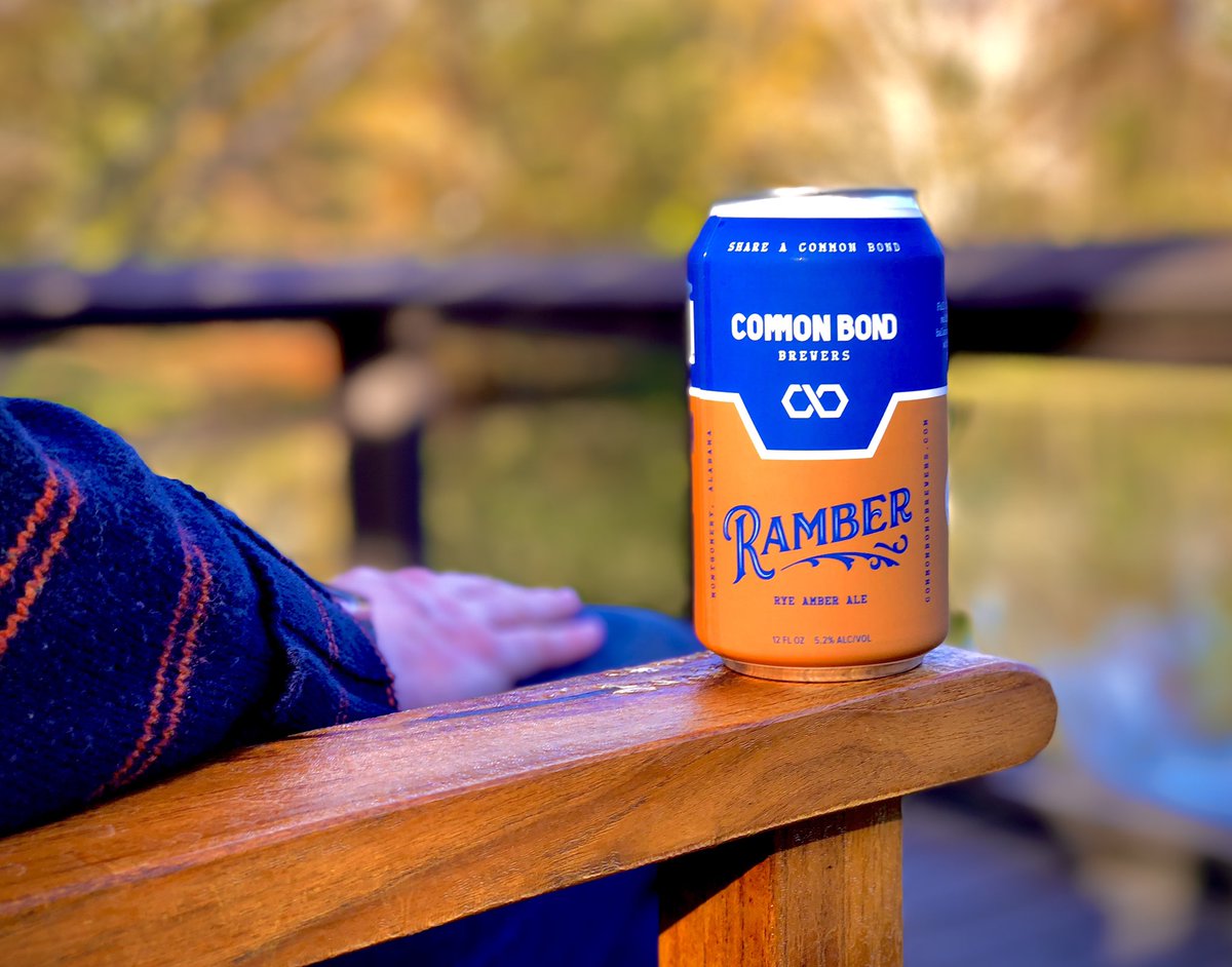Our latest can release, Ramber!
Our Rye-Amber Ale is now available in 6-pack 12oz variety <a href="/CommonBondBrew/">Common Bond Brewers</a>. 
Look for them soon on store shelves around Alabama, and get your “Ramber Jamber” on. #shareacommonbond #CraftBeer #craftbeercan #drinklocal