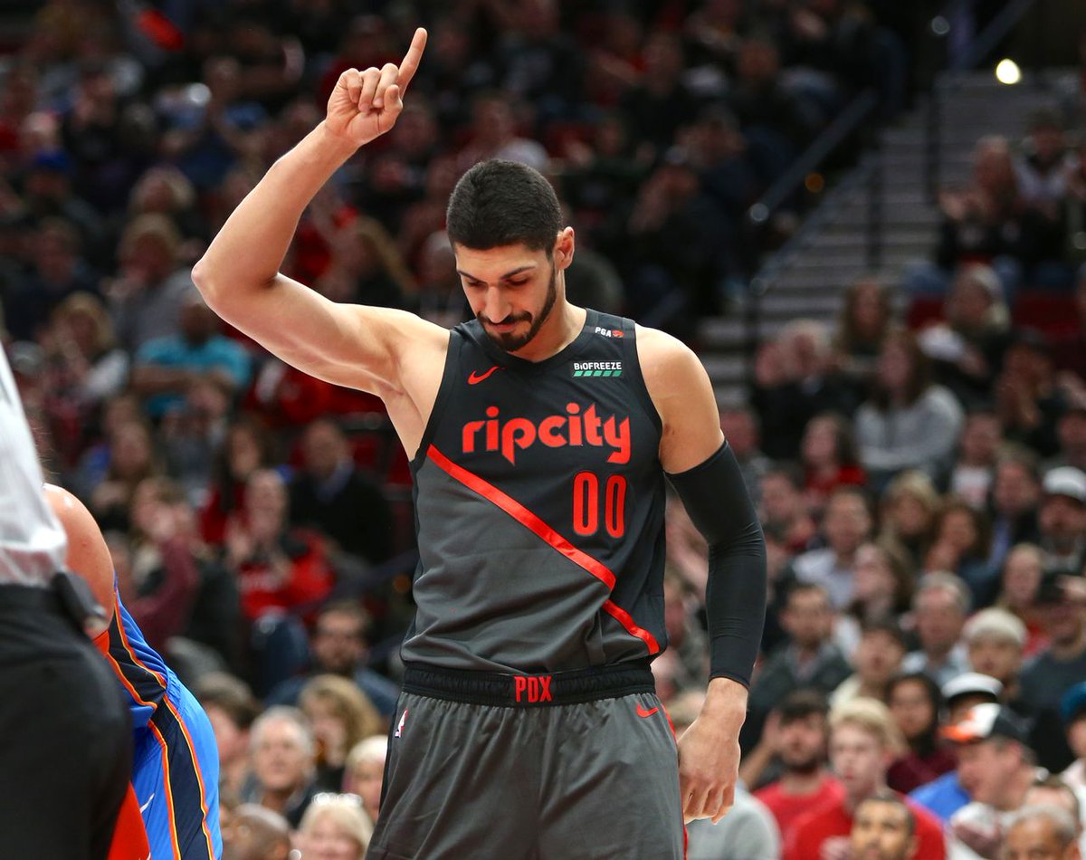Oregonian's tweet photo. Center Enes Kanter heading back to Portland Trail Blazers in three-team trade: Report https://t.co/ZoJ6VXCeKh https://t.co/upTLDJZ1Kk