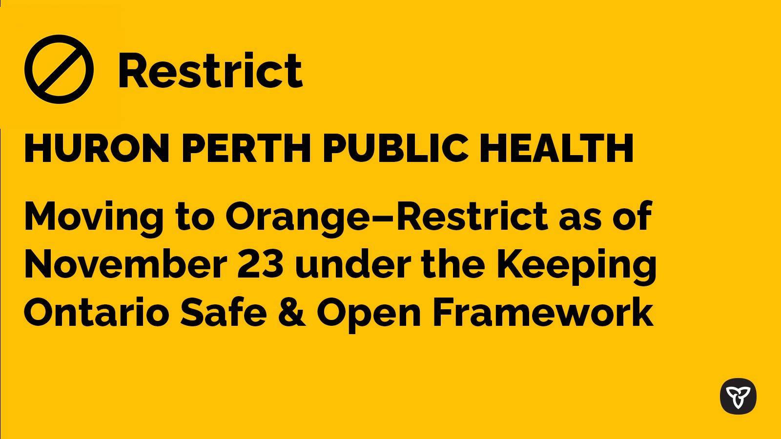 Ontario Ministry of Health on Twitter "Effective Nov 23 at 1201 a.m