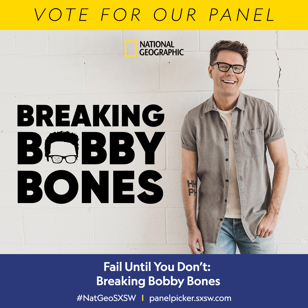 skyeearls's tweet photo. Vote up our @mrBobbyBones panel in the SXSW PanelPicker® now! Can't wait for him to have his own TV show on @NatGeoChannel https://t.co/Q5XxOYXYcP https://t.co/fNKSXq5scN
