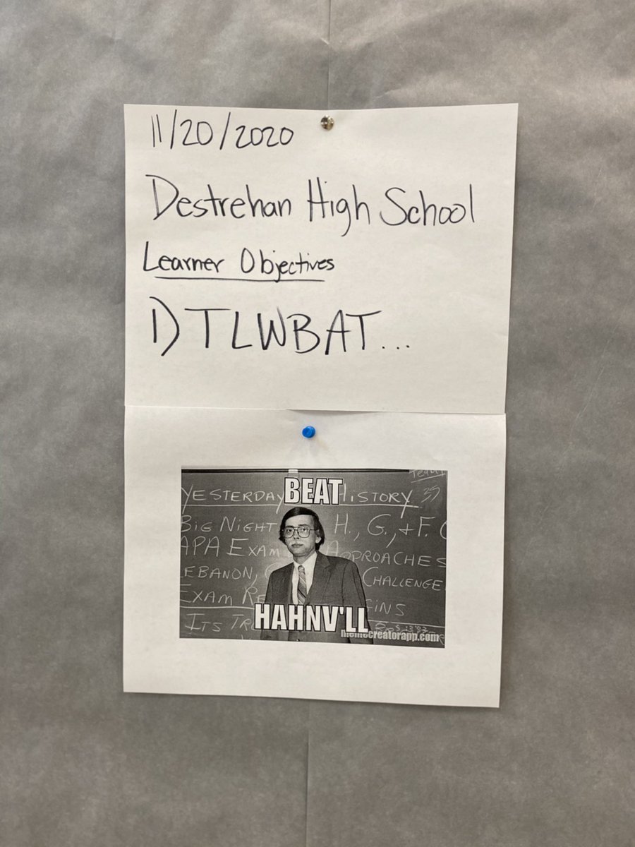 Only one objective remaining for this week…