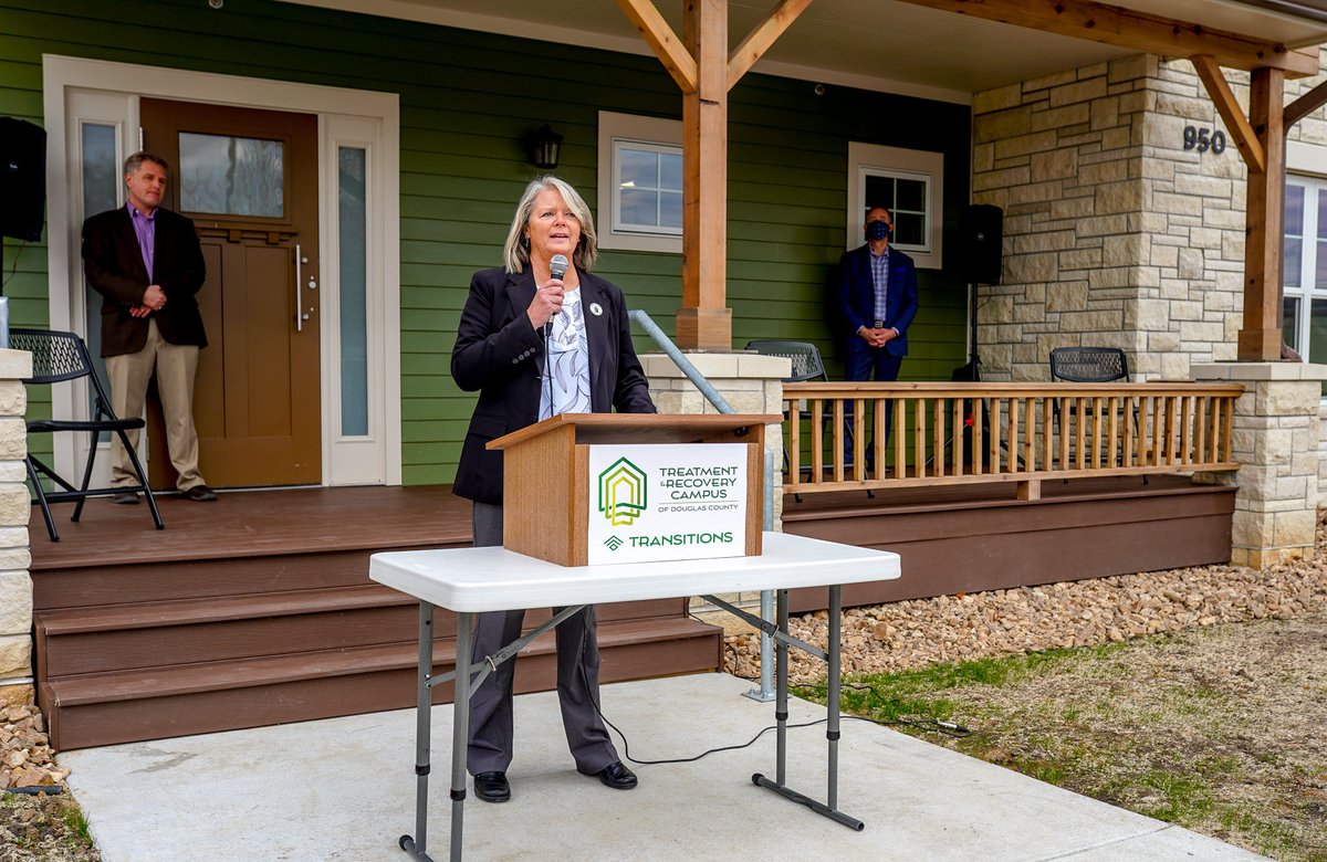 We were thrilled to celebrate Transitions during a ribbon-cutting ceremony today with our partner @bertnashcenter! Transitions will provide a congregate-style living setting that will serve up to 12 clients of the Bert Nash for up to 12 months. More info: dgcoks.org/transitionsnews