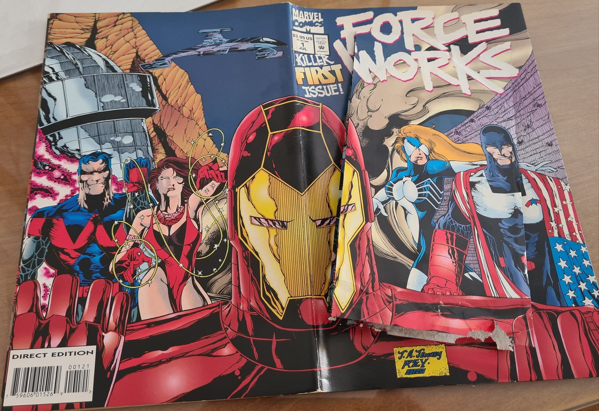 hugo_drago's tweet photo. #Marvel y sus #90s
Killer FIRST issue
#forceworks #avengerswestcoast
#IronMan #scarletwitch #usagent #wonderman #spiderwoman #century #dondecornosquedocentury
#danabnett #andylanning #tomtenney https://t.co/nv6LSItjWO