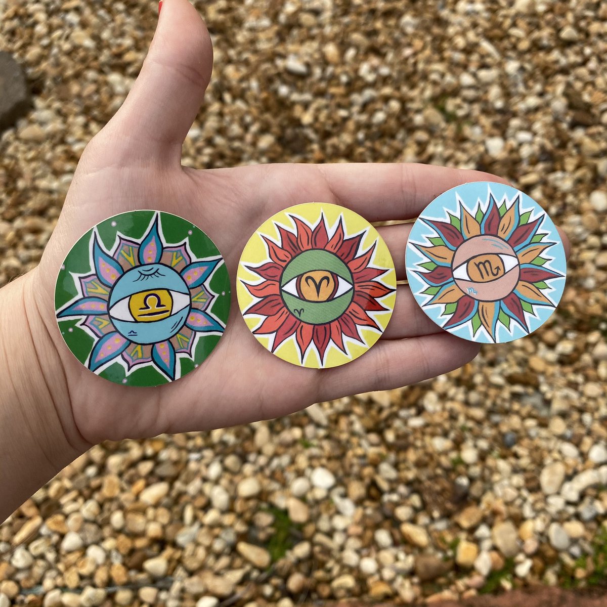 My zodiac collection are now in stickers and they will be available tomorrow 11-21 @ 11 AM EST ! ❤️