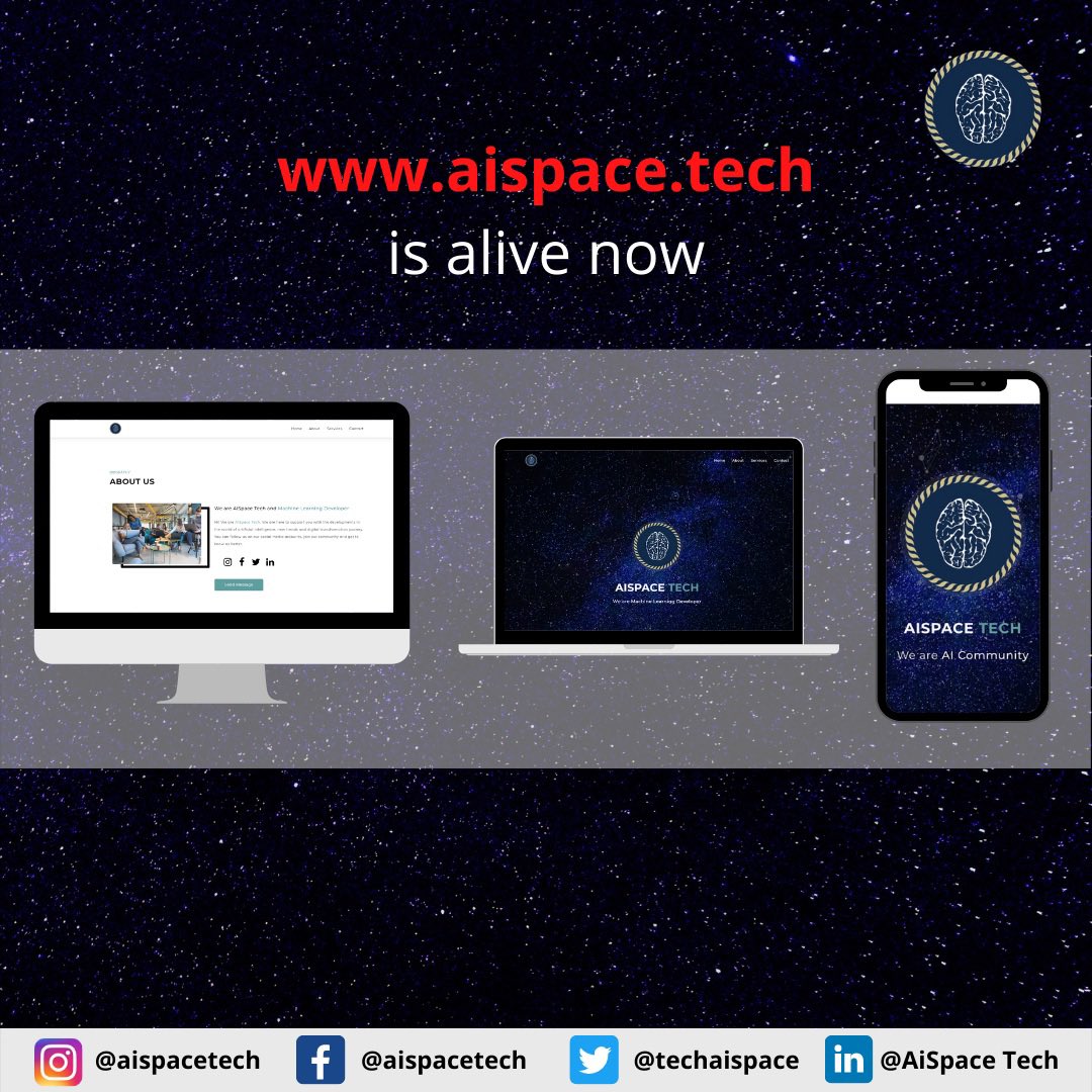 TechAISpace's tweet photo. You can follow us on our social media accounts and website. 

#machinelearning #marketingdigital #marketing #deeplearning #python #engineering #datascience #software #softwareengineer #enterprenuership #computerscience #artificialintelligent #programming #database #YapayZeka https://t.co/KmVWZdUKa3