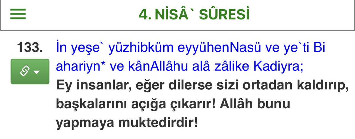 ahdavud's tweet photo. #Eyinsanlar, eğer #dilerse sizi 
#ortadankaldırıp, #başkalarını #açığaçıkarır! Allâh bunu yapmaya #muktedirdir! https://t.co/45FCz9dtFN