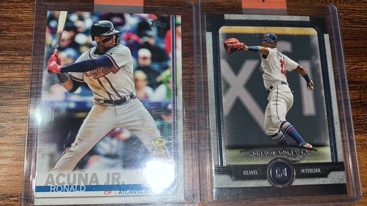 Ronald Acuña Jr. 2 card lot: rookie cup/museum club base $5 PWE  @HobbyConnector