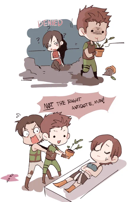 Resident evil doodles from earlier in the year 