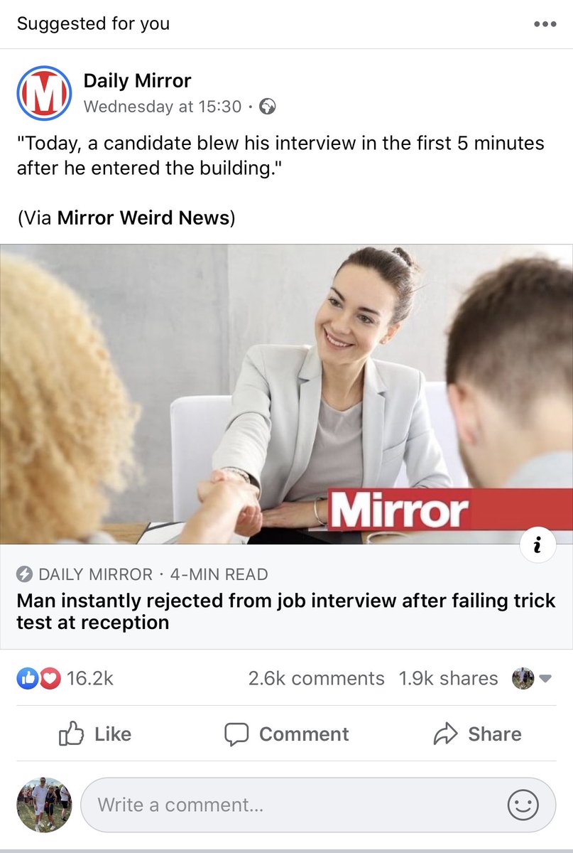 StateOfLinkedIn's tweet photo. Why is the Daily Mirror doing articles that you’d see on LinkedIn? https://t.co/Wca4IrvMBx