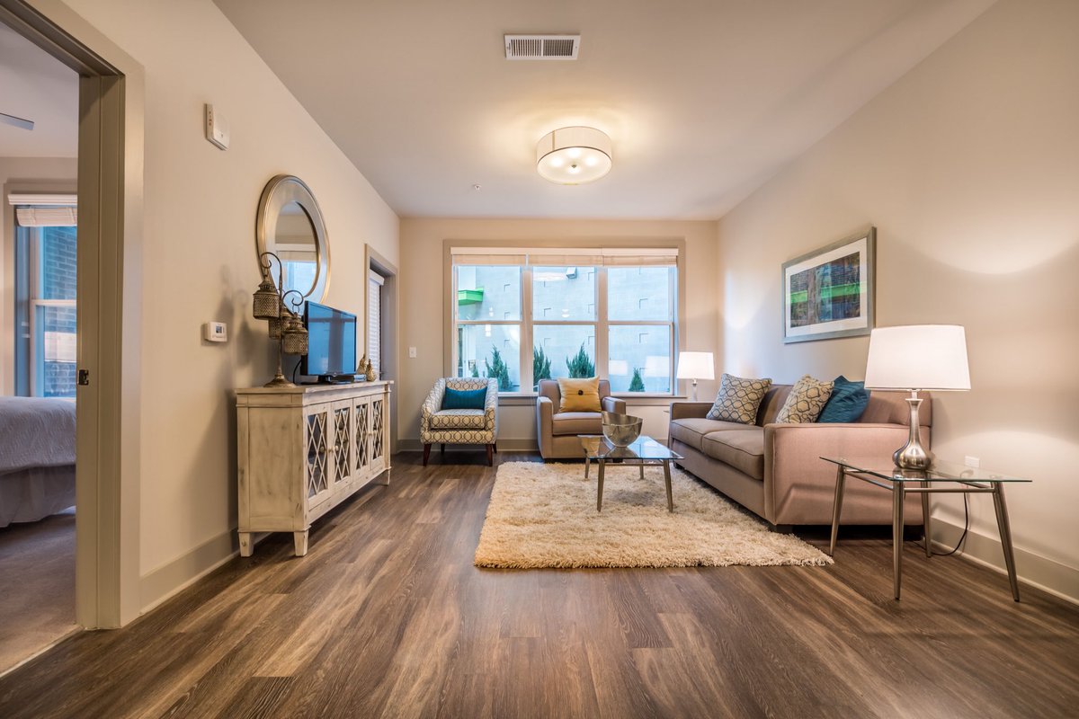 Did you know we have a fully furnished two bedroom guest suite available for residents to rent out? If you would like to learn more about booking the guest suite please contact the leasing office at 980-244-2005.
 
#FeatureFriday #One305Central <a href="/TriBridgeRes/">TriBridgeResidential</a>