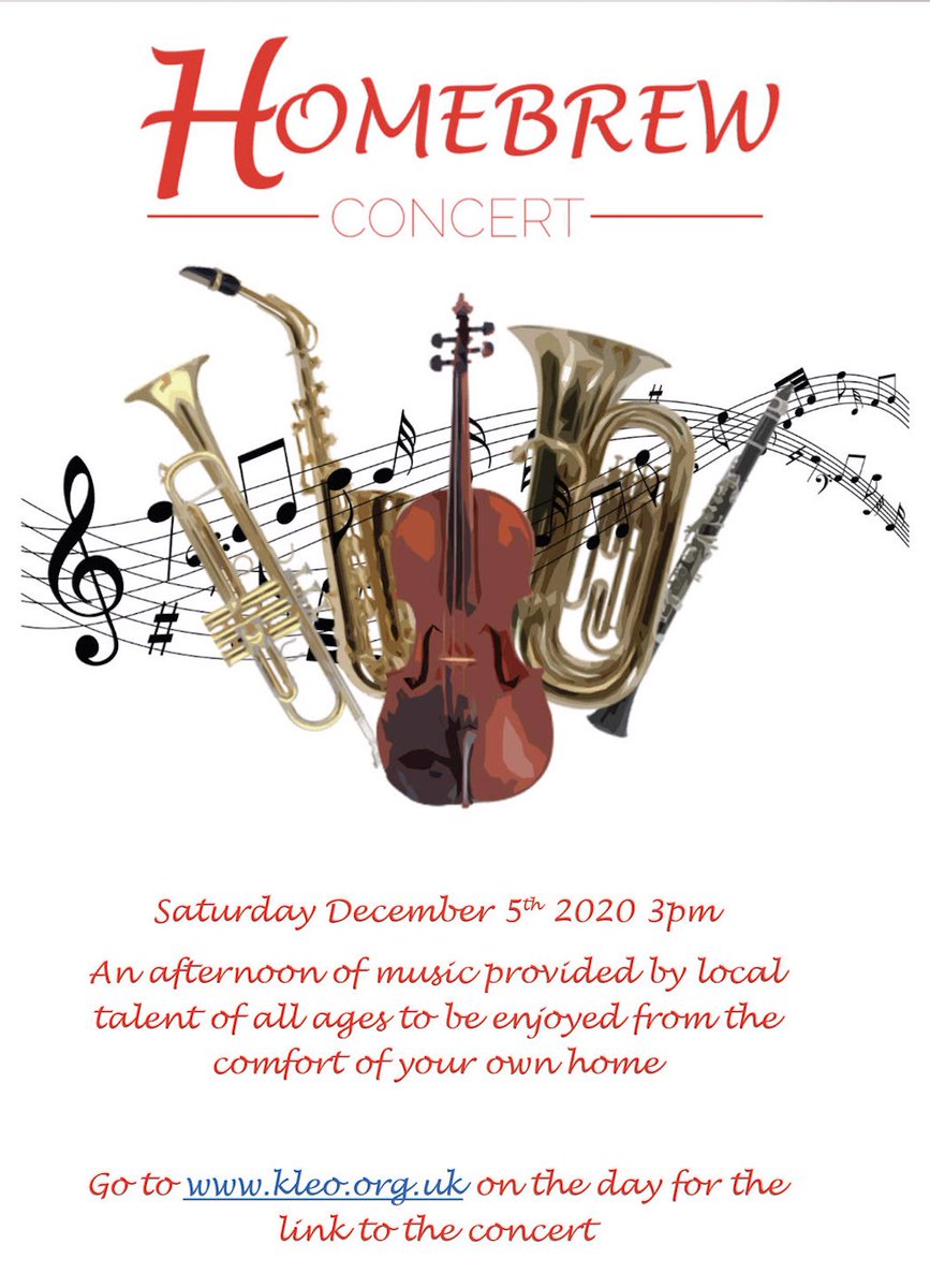 3pm - Saturday 5th December - an afternoon of music by local talent of all ages - in  the comfort of your own home - organised by Kinross-shire Local Events Organisation - KLEO - ttp://www.kleo.org.uk/ - check their site for link @PKMusicF @JamboureePerth  @PyoPerth